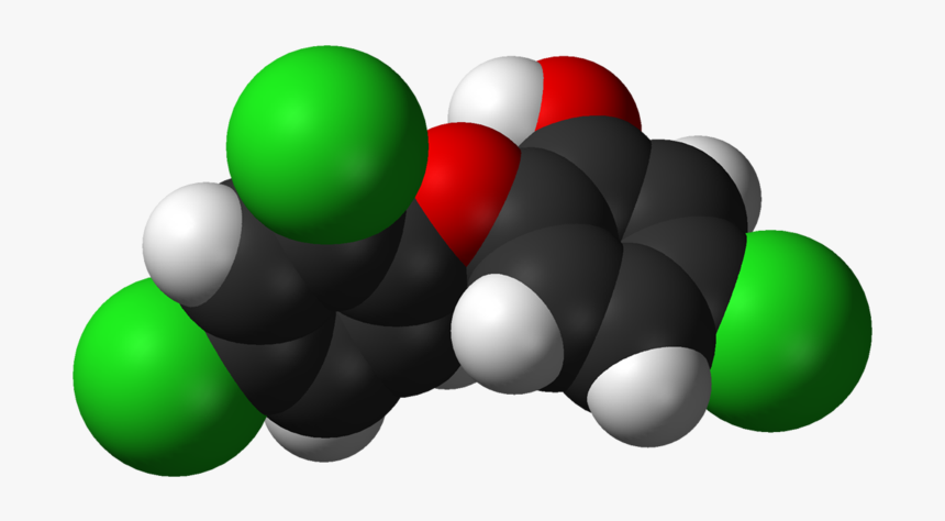 Triclosan 3d Vdw - Triclosan, HD Png Download, Free Download