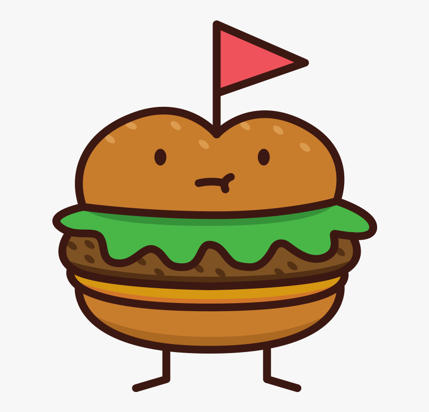 Transparent Hamburger And Hotdog Clipart - Hamburger Doodle, HD Png Download, Free Download