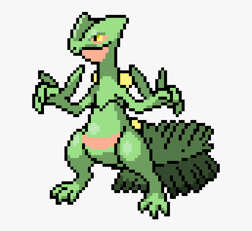 Pixel Art Pokemon Sceptile, HD Png Download, Free Download