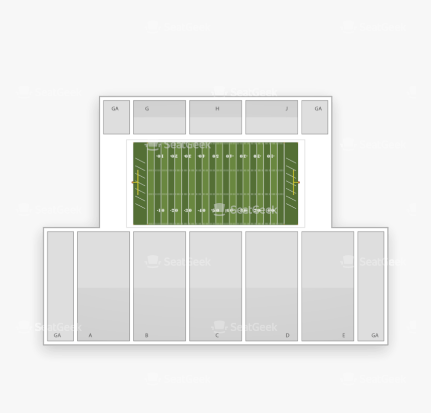 Unh Football Stadium Seating Chart Footballupdate Co - Soccer-specific Stadium, HD Png Download, Free Download