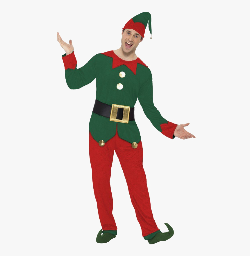 Christmas Elf Costume Male , Png Download - Elf Suit, Transparent Png, Free Download