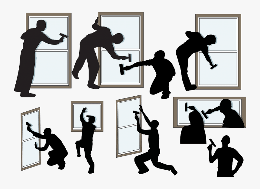 People Clean Vector Clipart Window Silhouette Cleaner - Cleaner Clipart Window, HD Png Download, Free Download