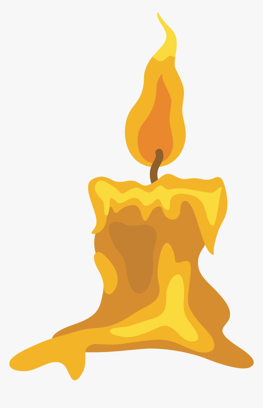 Melting Cliparts - Candle Melting Clipart, HD Png Download, Free Download