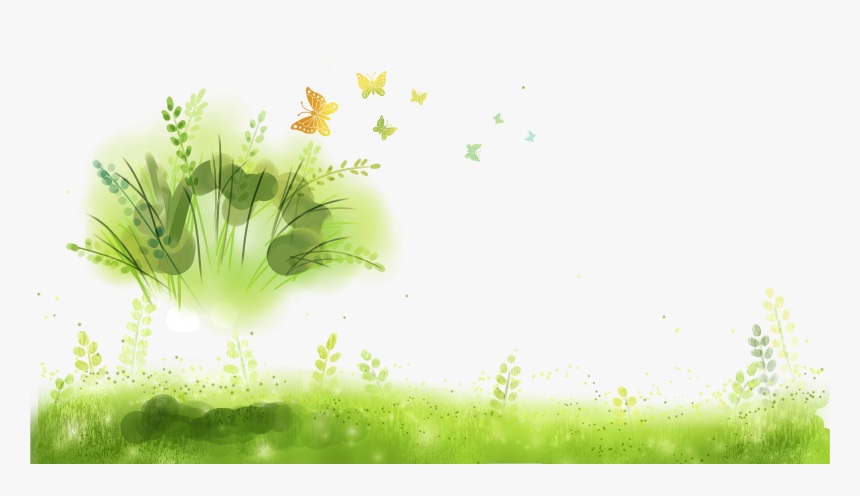 Image Royalty Free Library Green Software Lawn Hand - Water Color Nature Png, Transparent Png, Free Download