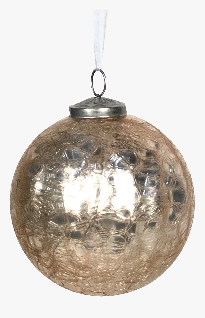Crackle Rose Gold Christmas Ornament - Christmas Ornament, HD Png Download, Free Download
