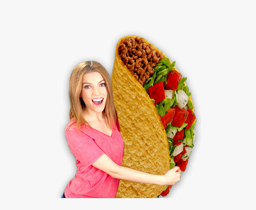 Transparent Anna Kendrick Png - Eating A Taco Png, Png Download, Free Download