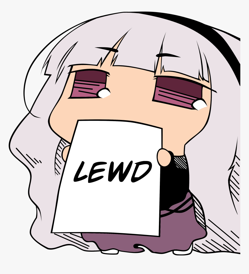 Anime Girl Lewd Sign HD Png Download Kindpng