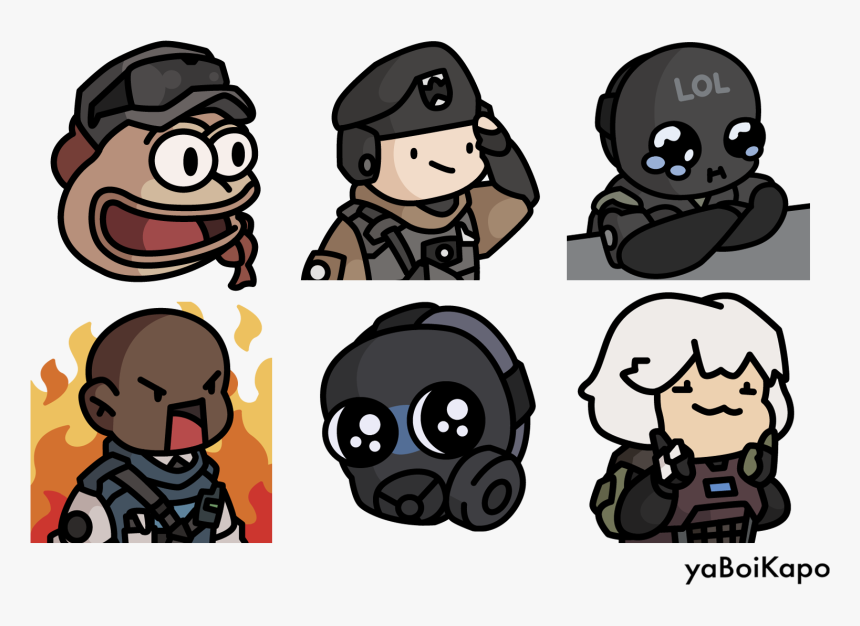 R6 Twitch Emotes Png, Transparent Png, Free Download