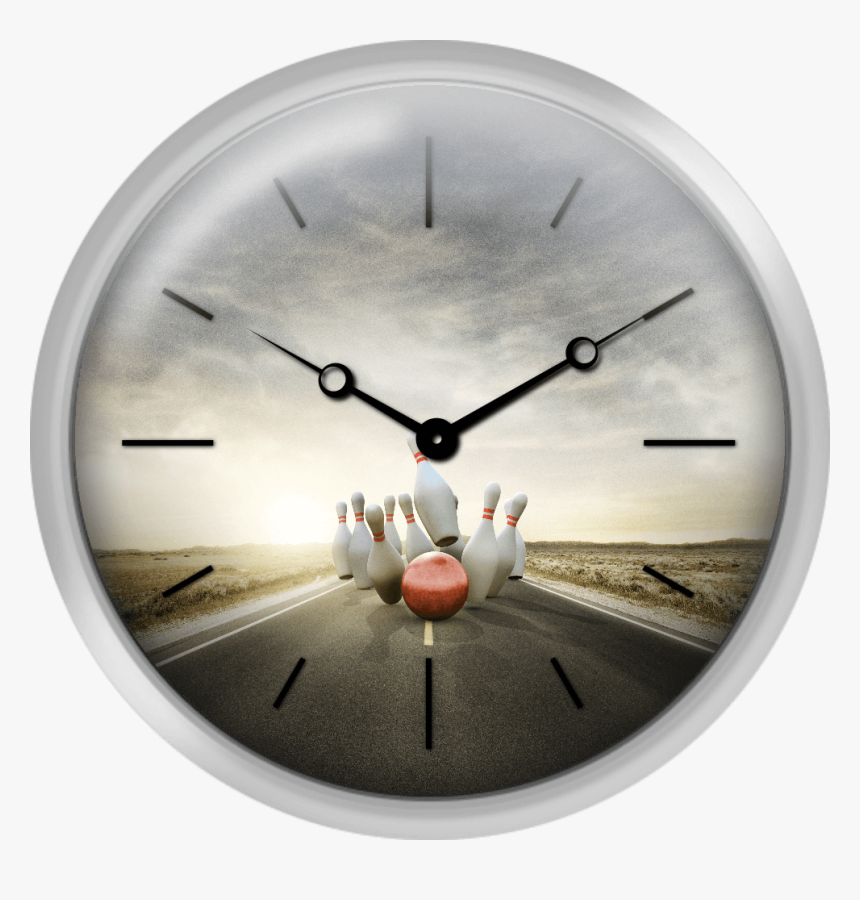 Bowling Strike On The Road - Easter Clock, HD Png Download, Free Download