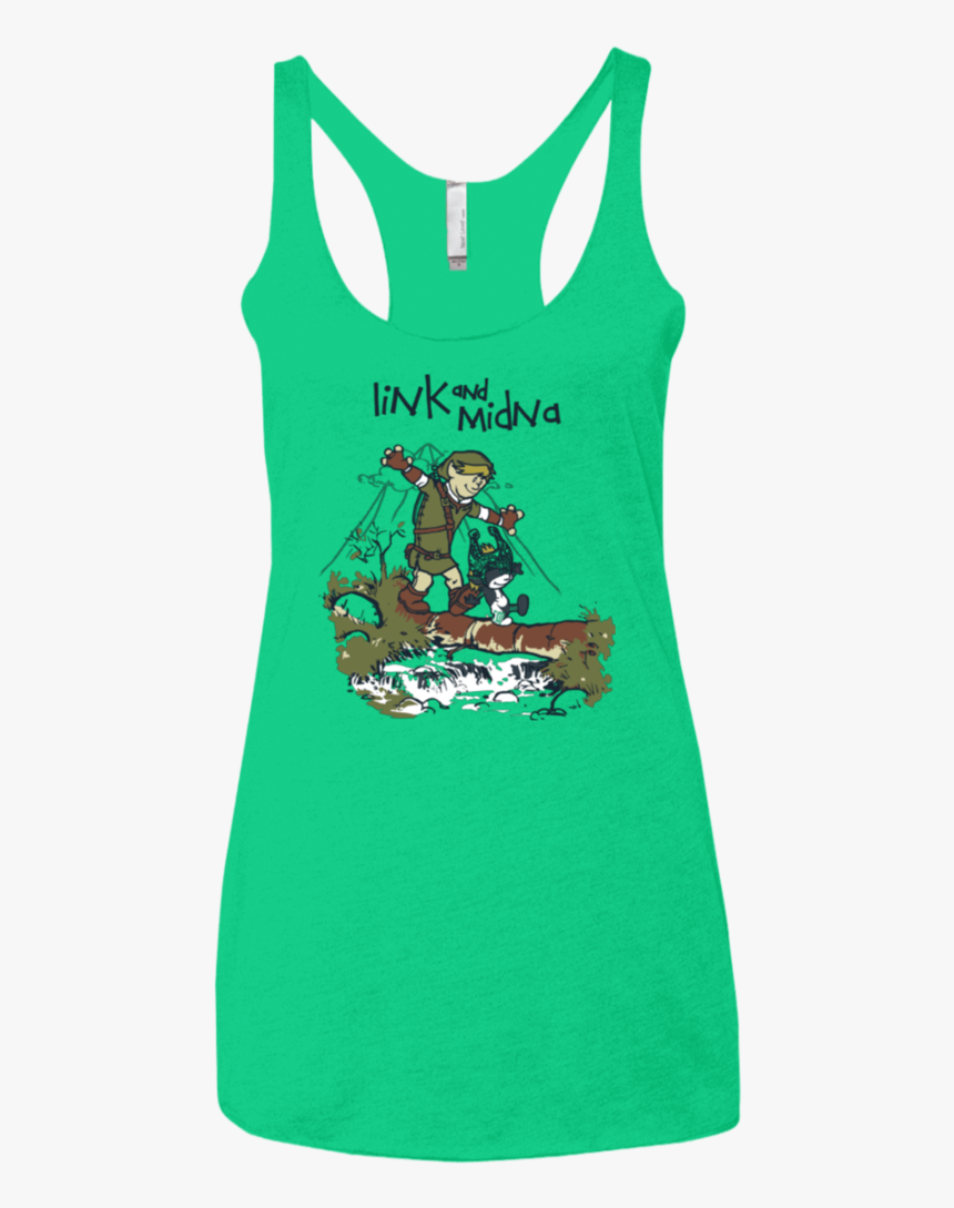 Link And Midna Women"s Triblend Racerback Tank - Sleeveless Shirt, HD Png Download, Free Download