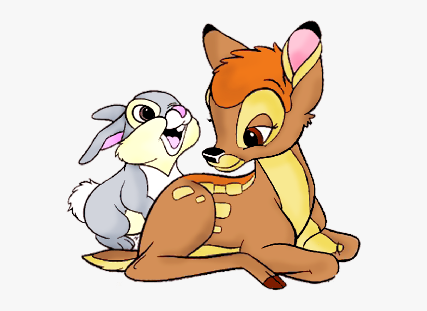 Bambi And Thumper Cartoon Clipart , Png Download - Bambi And Thumper Drawing, Transparent Png, Free Download