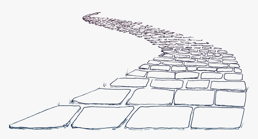 #ftestickers #path #stone #outline #square @danial8986 - Clip Art Brick Road, HD Png Download, Free Download