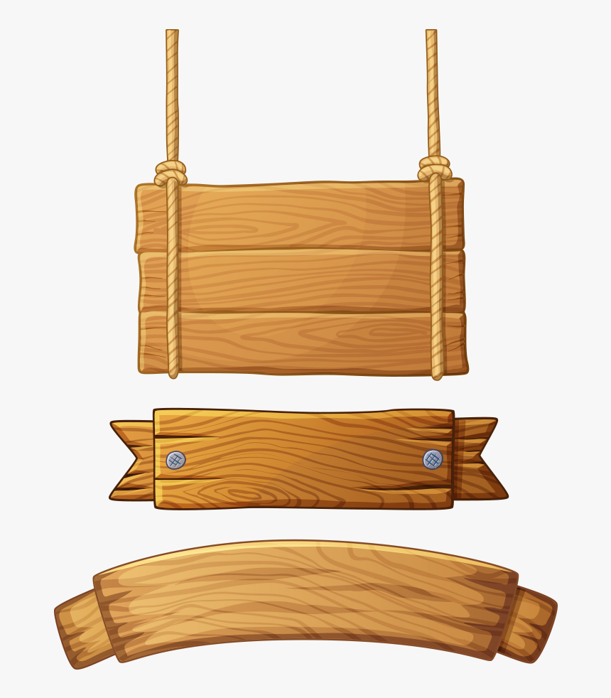 Wooden Banner Png - Hanging Wooden Sign Clipart, Transparent Png, Free Download