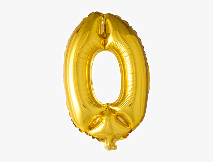 0 , 16" - 0 Foil Balloon Numbers Png, Transparent Png, Free Download