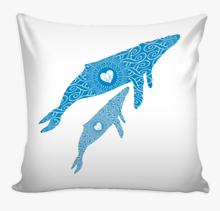 Humpback Whale Mama And Baby 16 X 16 Pillow - Cushion, HD Png Download, Free Download