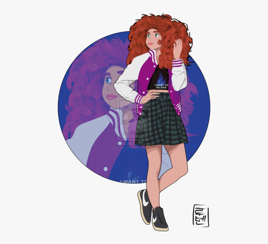 Disney, Merida, And Brave Image - Disney Characters As College Students, HD Png Download, Free Download