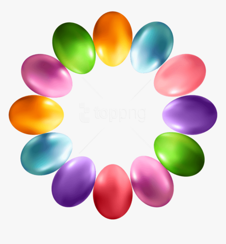 Free Png Download Easter Egg Frame Png Images Background - Χριστοσ Ανεστη Καλο Πασχα, Transparent Png, Free Download