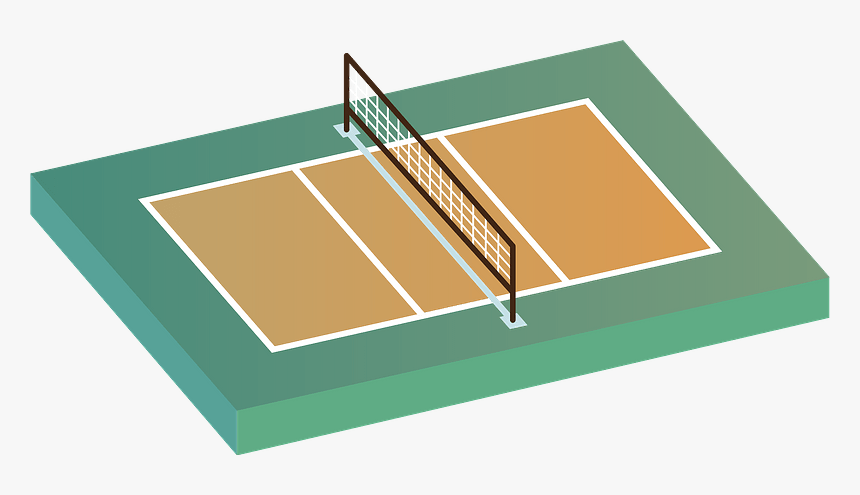 Volleyball Court Sports Clipart バレーボール コート イラスト フリー Hd Png Download Kindpng