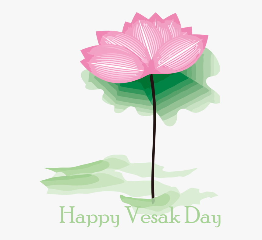 Transparent Vesak Flower Plant Leaf For Buddha Day - Sacred Lotus, HD Png Download, Free Download