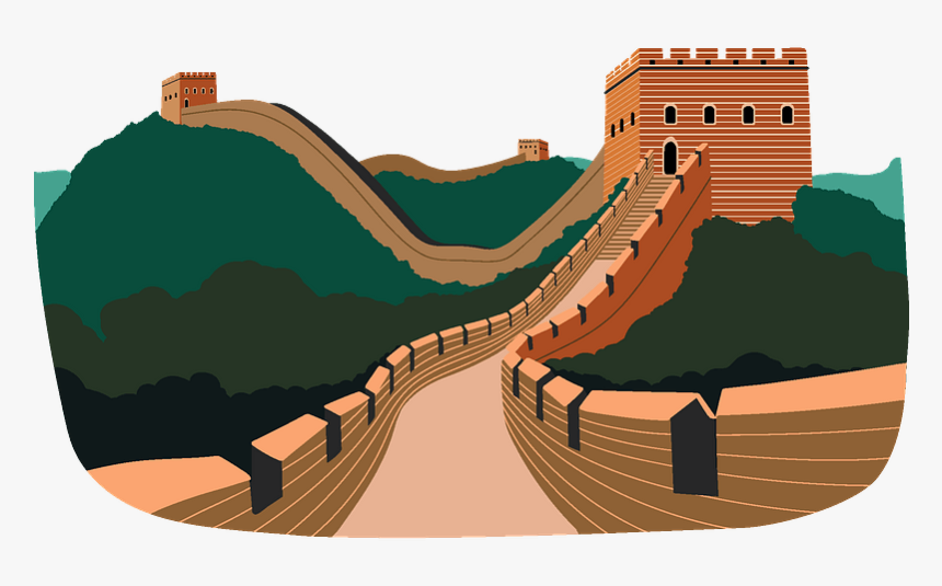 Great Wall Of China Clipart - Clipart Great Wall Of China Png, Transparent Png, Free Download