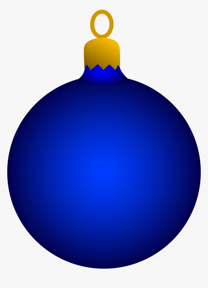 Uncategorized ~ Blue Christmas Tree Ornament Free Clip - Blue Christmas Ornament Clip Art, HD Png Download, Free Download