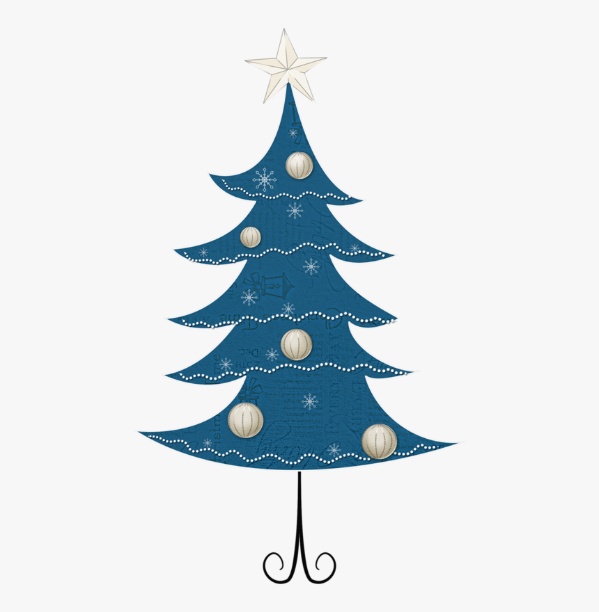 Blue Christmas Tree - Christmas Tree, HD Png Download, Free Download