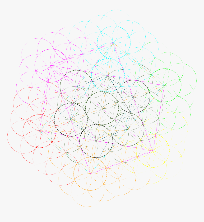 Metatron Cube Png - Circle, Transparent Png, Free Download