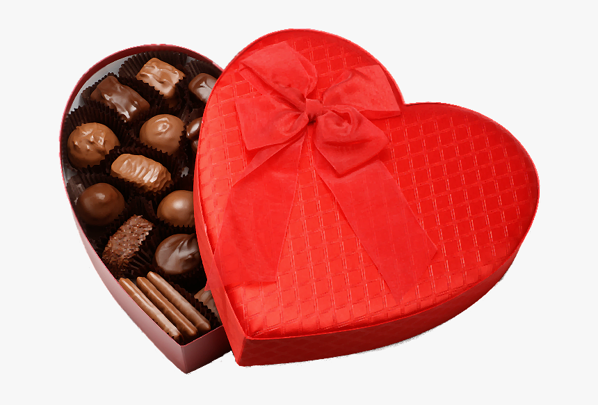 Valentines Chocolate Png - Valentines Day Box Of Chocolates, Transparent Png, Free Download