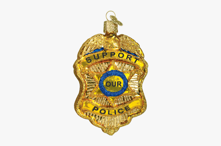 Police Badge Ornament For Christmas Tree - Christmas Ornament, HD Png Download, Free Download