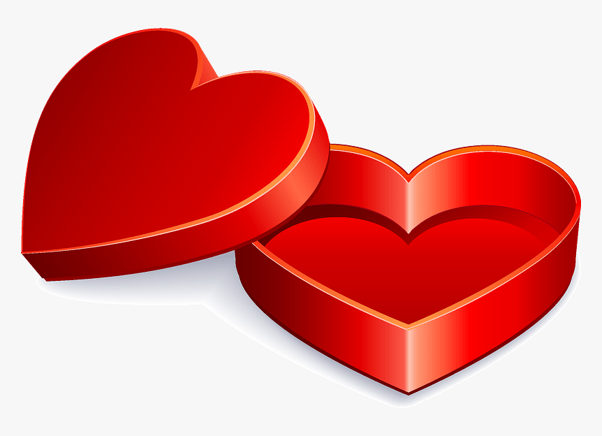 Heart Shaped Chocolate Box Clipart - Heart, HD Png Download, Free Download