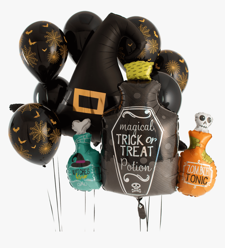 Witches Foil Balloon Bouquet - Bottle, HD Png Download, Free Download
