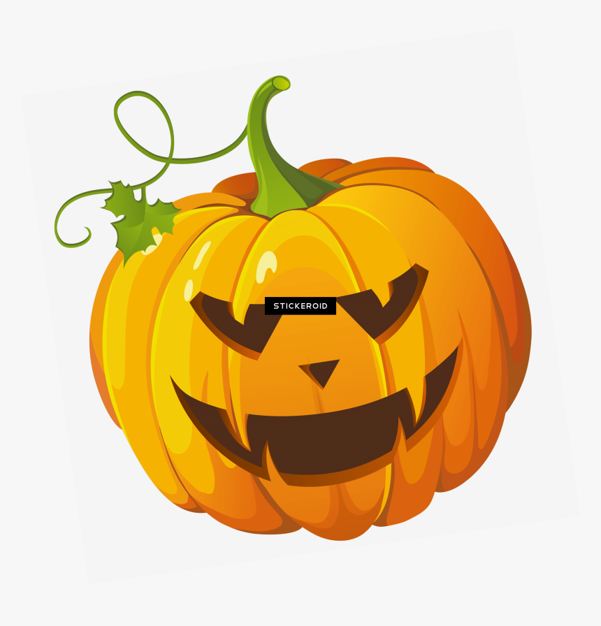 Halloween Pumpkin Background Png - Pumpkin Jack O Lantern Cartoon, Transparent Png, Free Download
