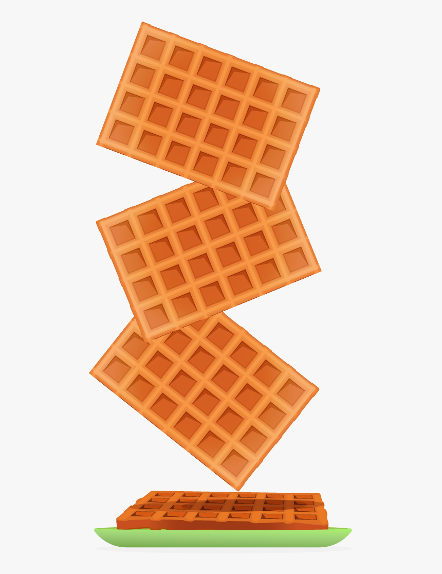 Flat Waffles - Sandwich, HD Png Download, Free Download