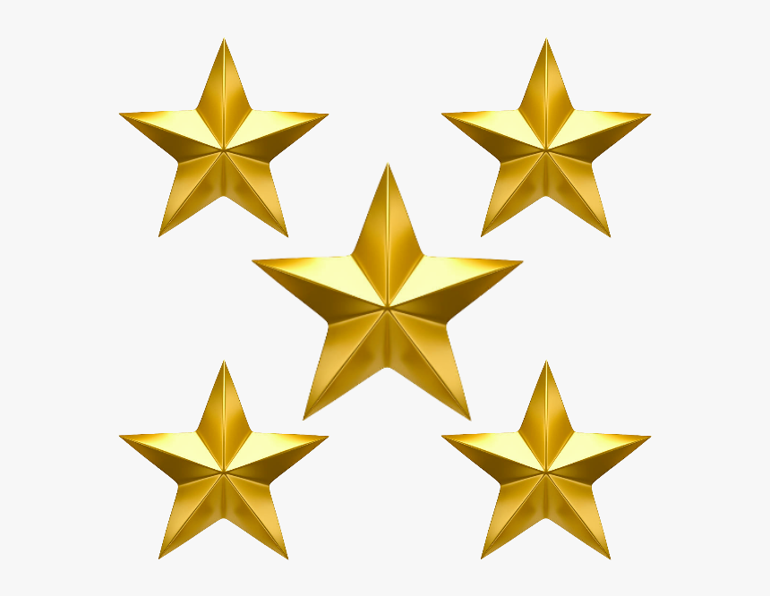 5-star - One Gold Star Png, Transparent Png, Free Download
