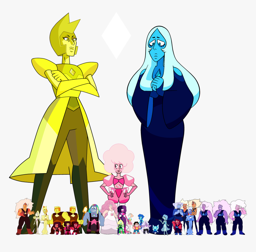 Heights Clipart Height Comparison - Steven Universe Diamond Heights, HD Png Download, Free Download