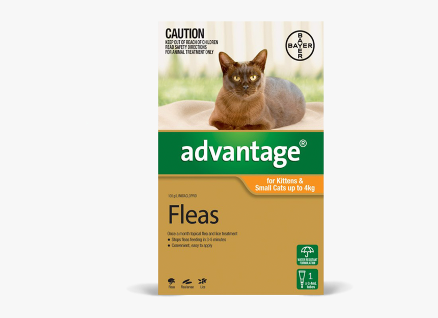 Main Product Photo - Advantage For Cats, HD Png Download, Free Download