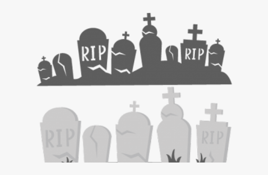 Graveyard Clip Art Black And White, HD Png Download, Free Download
