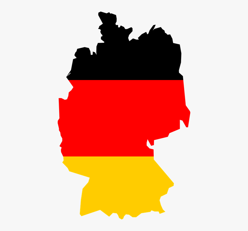 Germany Flag Map, HD Png Download, Free Download