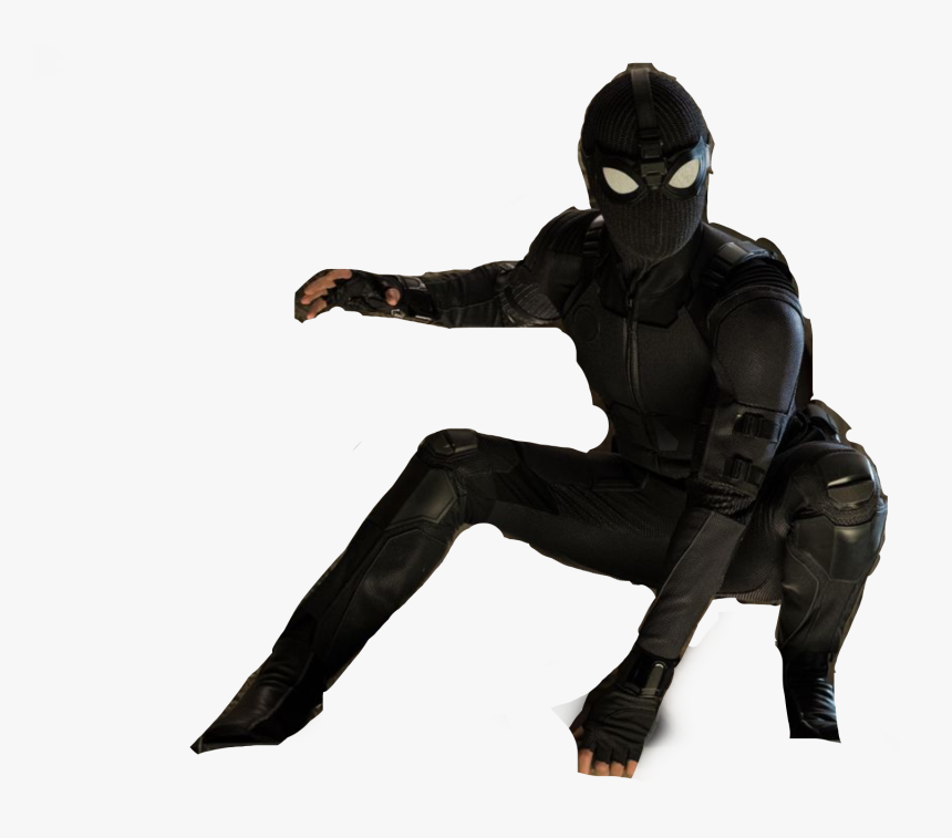 #spiderman #stealthy #tomholland #blackspiderman #freetoedit - Spider Man Far From Home Png, Transparent Png, Free Download