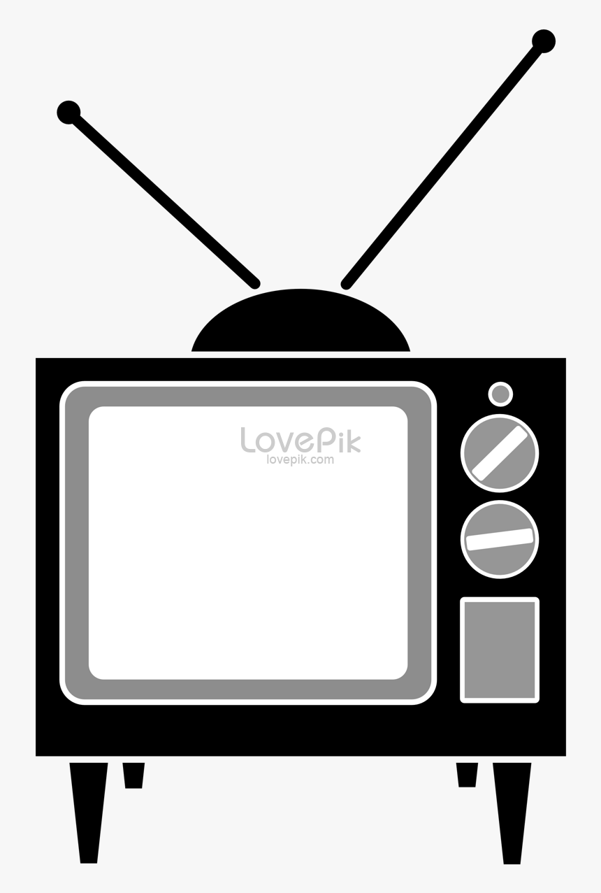 Tv Image Clip Art - Old Television Clipart, HD Png Download, Free Download