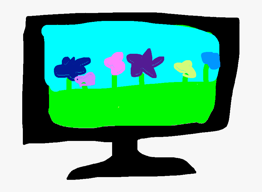 Watching Tv Clipart Drawing, HD Png Download, Free Download