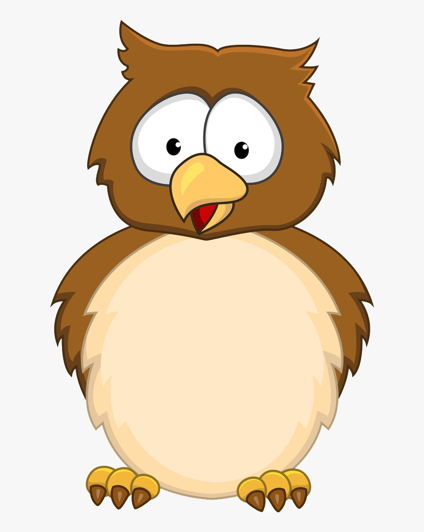 Owl Cute Cartoon Drawing Free Frame Clipart - Drawing Cartoon Owl, HD Png Download, Free Download
