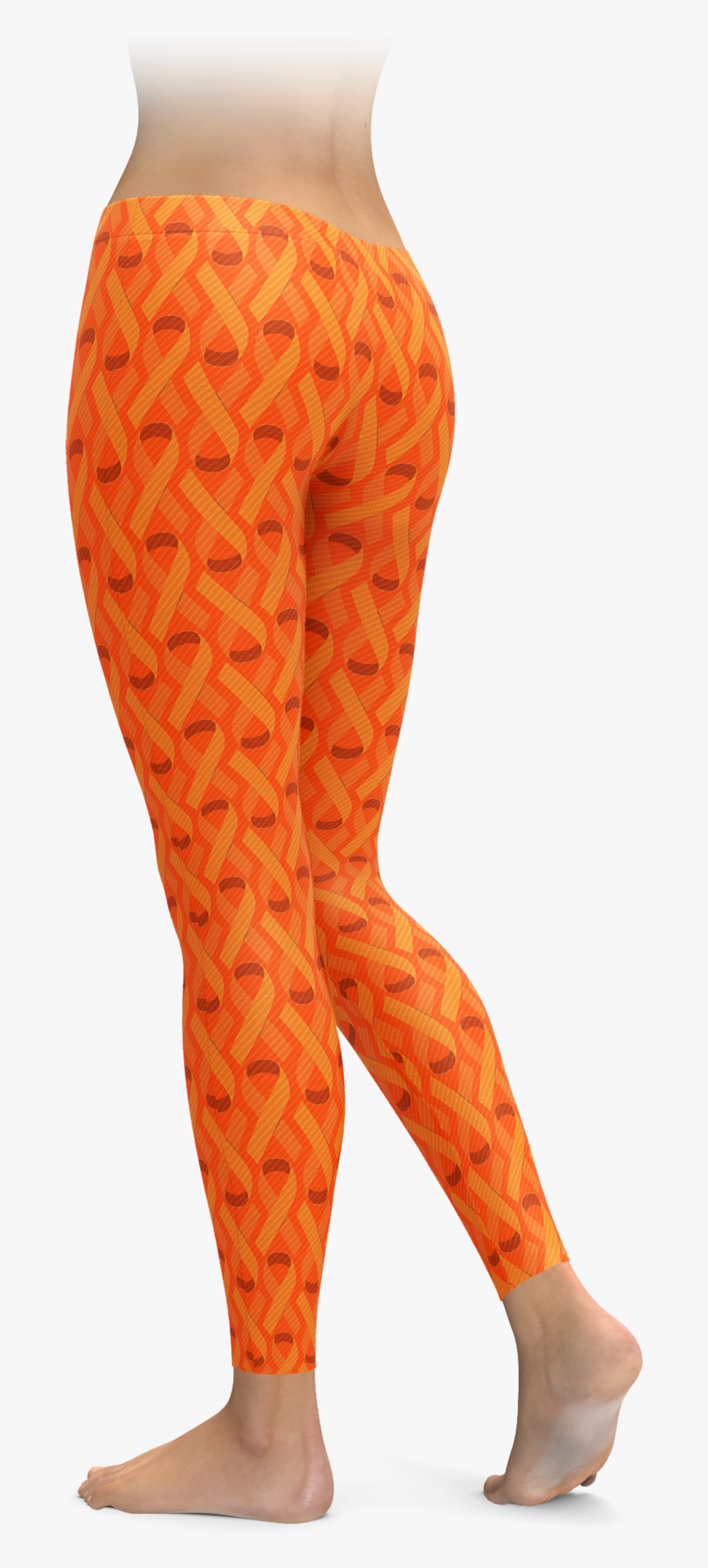 Multiple Sclerosis Or Leukemia Awareness Ribbon Leggings - Trump Leggings, HD Png Download, Free Download