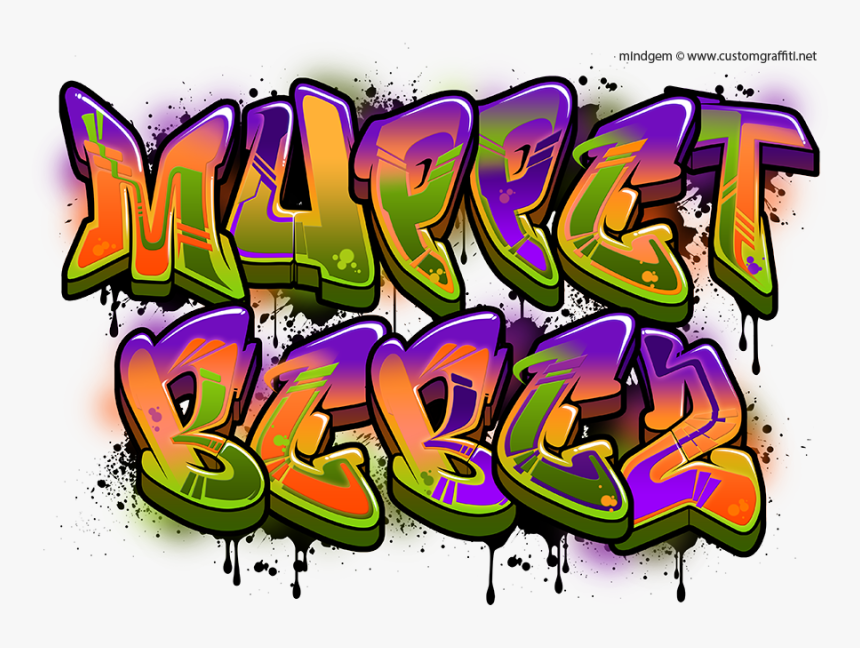 Graffiti Font - Soft - Graffiti, HD Png Download, Free Download