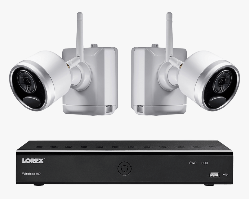 1080p Wire Free Camera System With Two Battery Powered - Wireless Security Camera, HD Png Download, Free Download