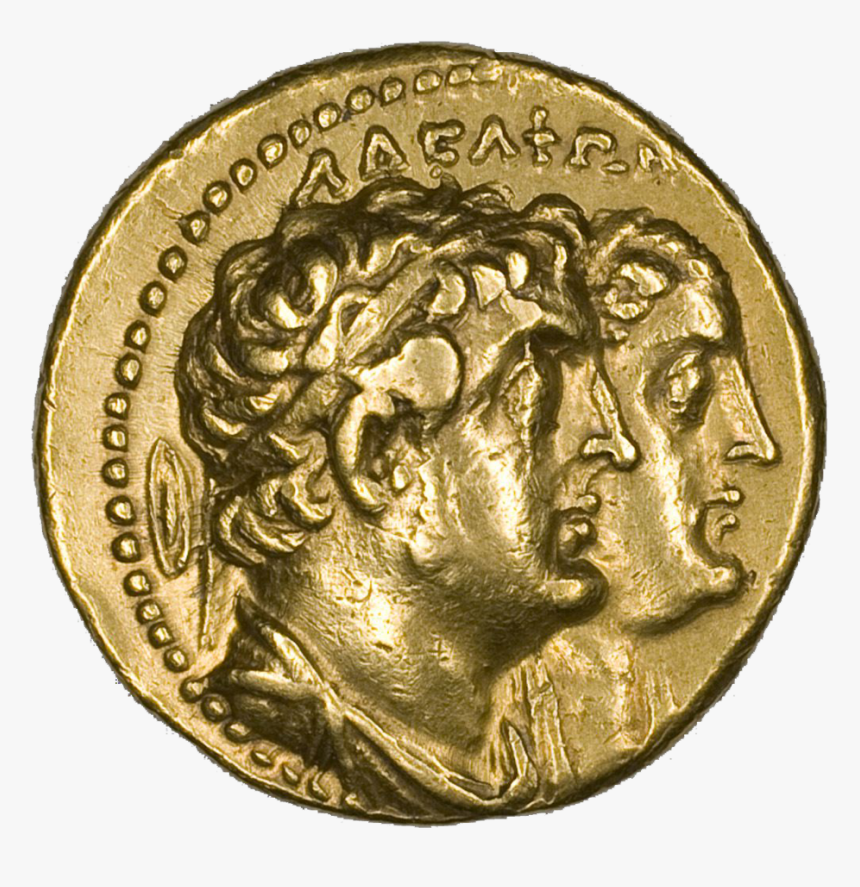 Portraying Ptolemy Ii And Arsinoe Ii, 285/246 B - Ancient Greek Coins Png, Transparent Png, Free Download