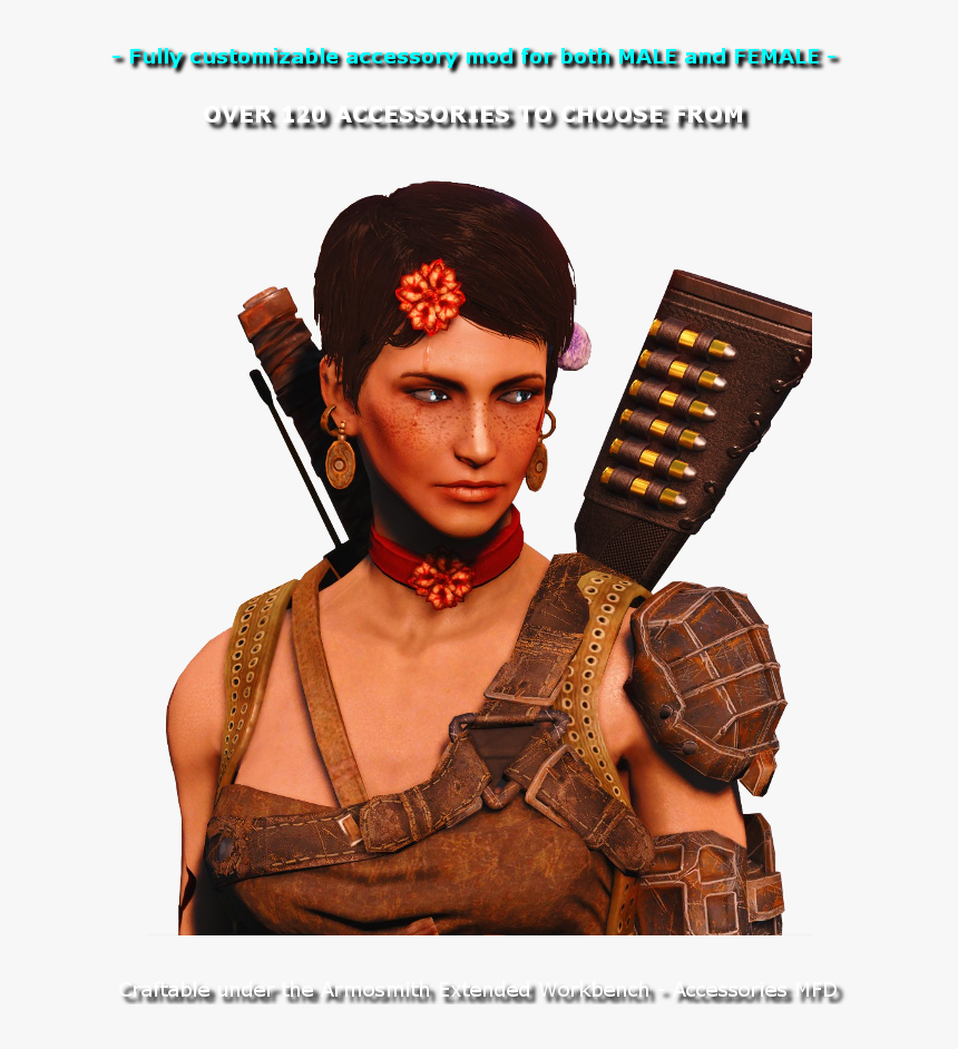 Crimsomrider S Accessories Awkcr Ae At Fallout - Fallout 4 Neck Accessories, HD Png Download, Free Download