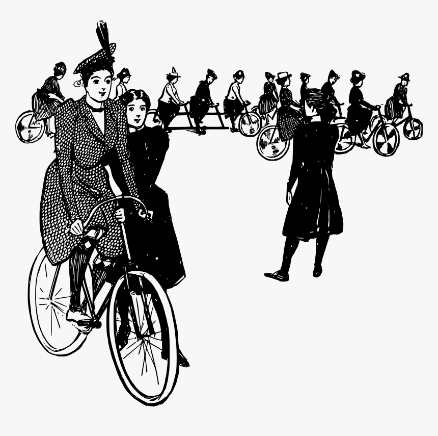 Girls Bike School Clip Arts - Bicycle, HD Png Download, Free Download