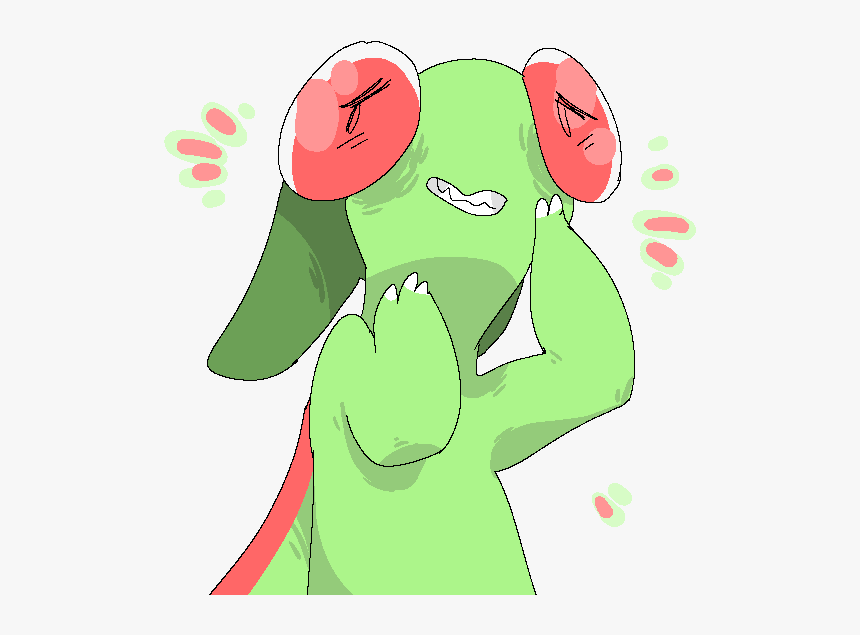 When Flygon Blushes Green Reblog If U Agree - Cartoon, HD Png Download, Free Download