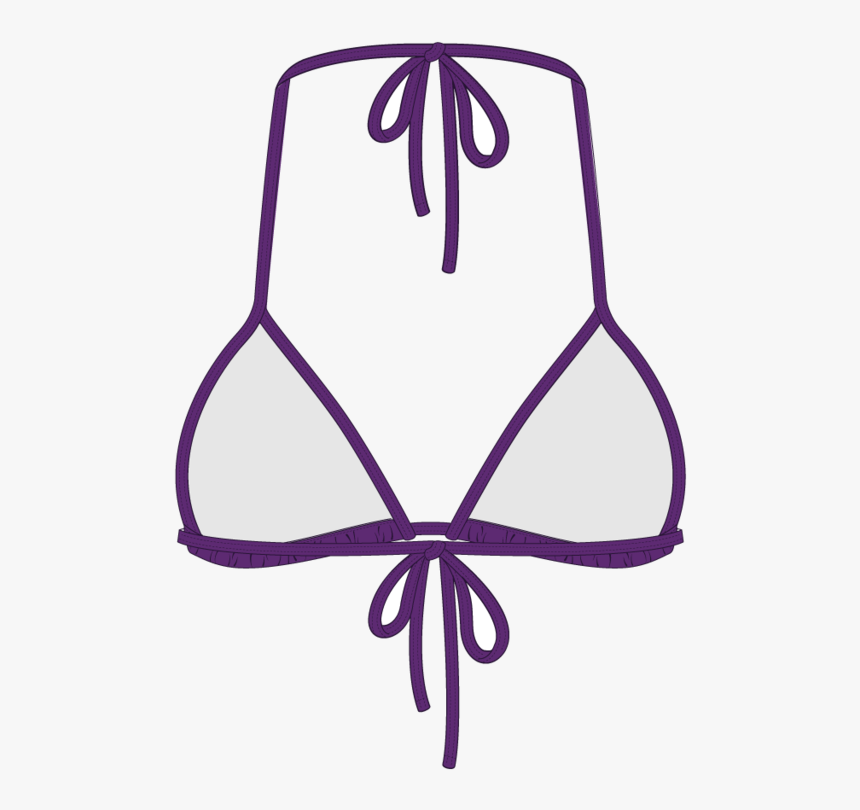 Violet Bikini Top Ii Clipart , Png Download - Bikini Top Drawing, Transparent Png, Free Download